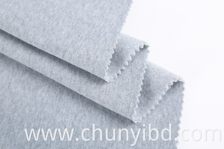 Spun Polyester Fleece Inside brushed fabric